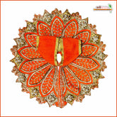 Blended Thread Moti Work Orange Laddu Gopal Poshak
